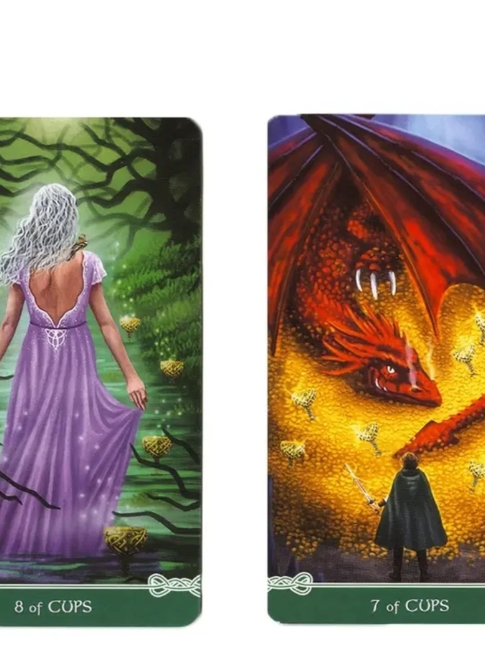 Celtic Tarot Deck with Purple Triple Moon Goddess Alter Cloth - Picture 4 of 4